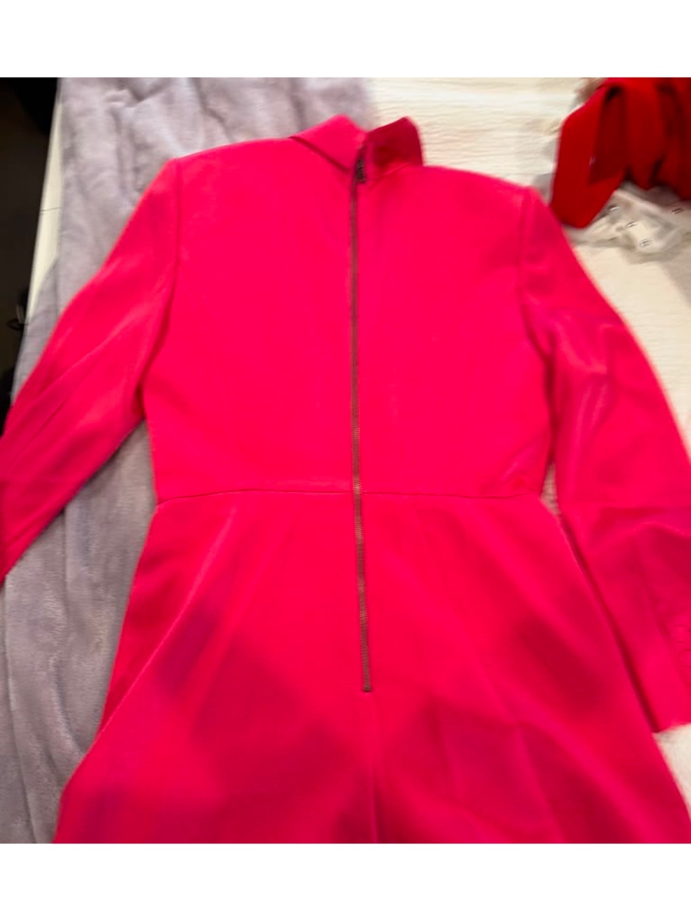 Alice + Olivia Vibrant Hot Pink Blazer Dress/Romper - Picture 4 of 5